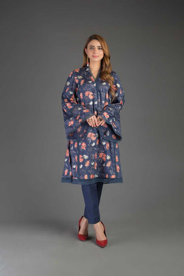 Bareeze Blue Blossoms Ch3299 Navy Blue Collection 2021